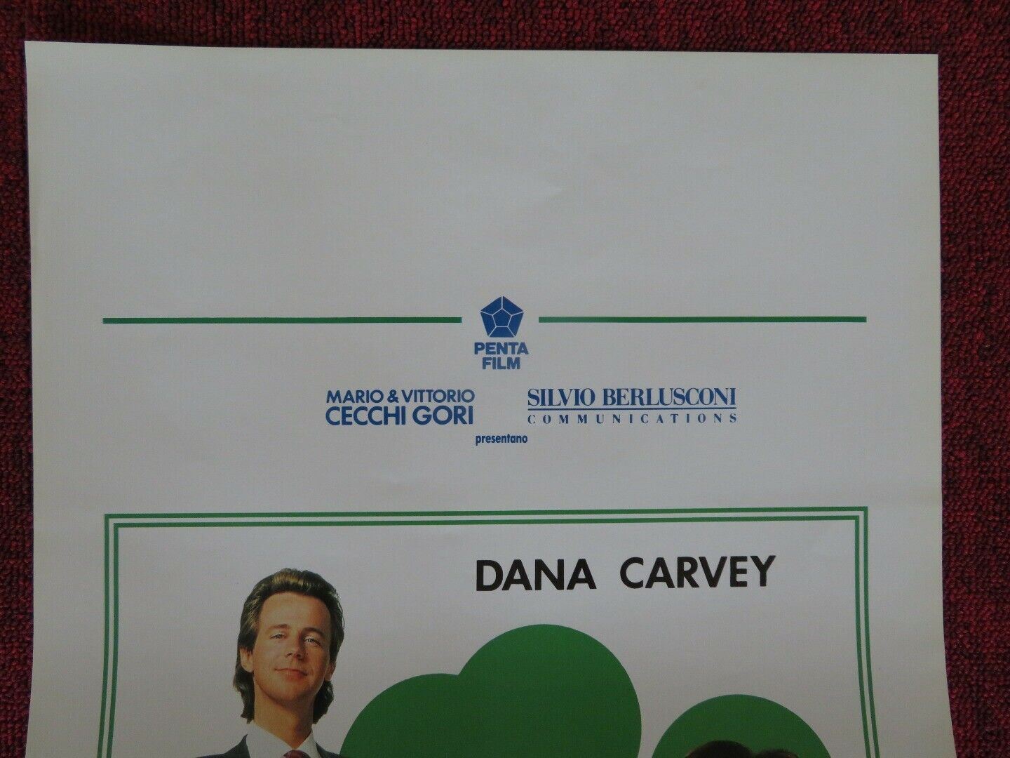 LA FORTUNA BUSSA ALLA PORTA... ITALIAN LOCANDINA (27.5"x13") POSTER DANA CARVEY - Rendezvous Cinema