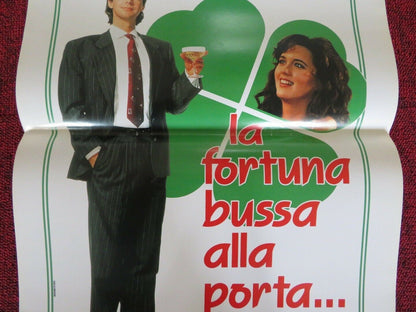 LA FORTUNA BUSSA ALLA PORTA... ITALIAN LOCANDINA (27.5"x13") POSTER DANA CARVEY - Rendezvous Cinema