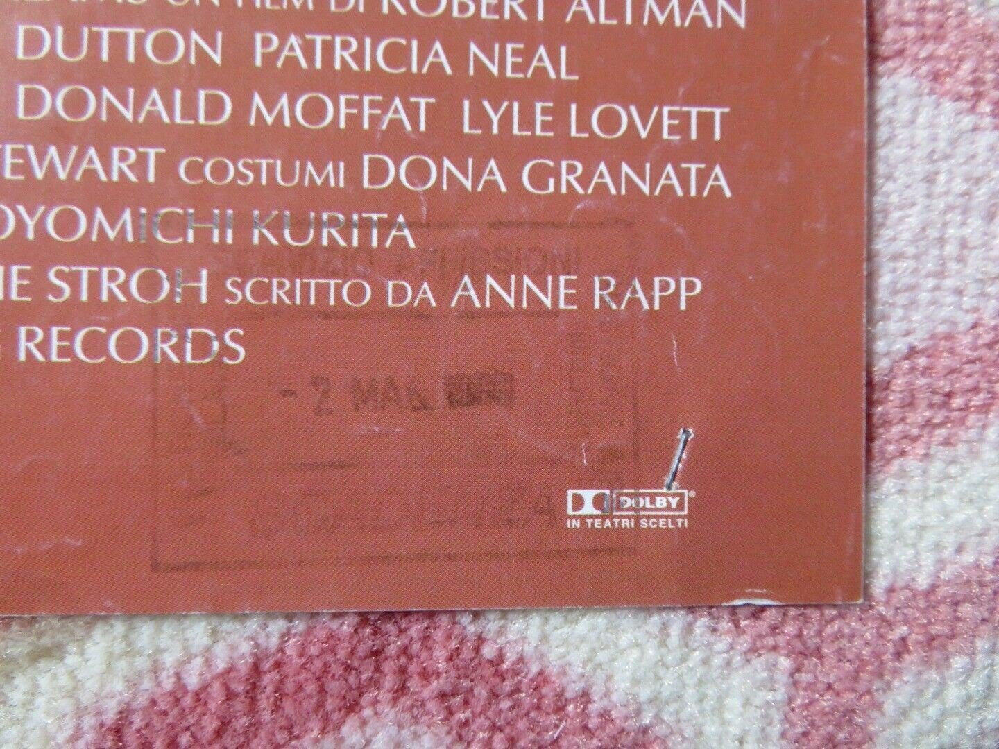 LA FORTUNA DI COOKIE ITALIAN LOCANDINA (27"x12.5") POSTER LIV TYLER 1999 Movie posters