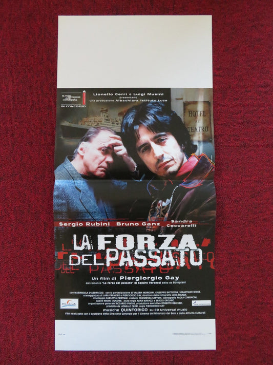 LA FORZA DEL PASSATO ITALIAN LOCANDINA POSTER SERGIO RUBINI BRUNO GANZ 2002 Rendezvous Cinema Movie posters