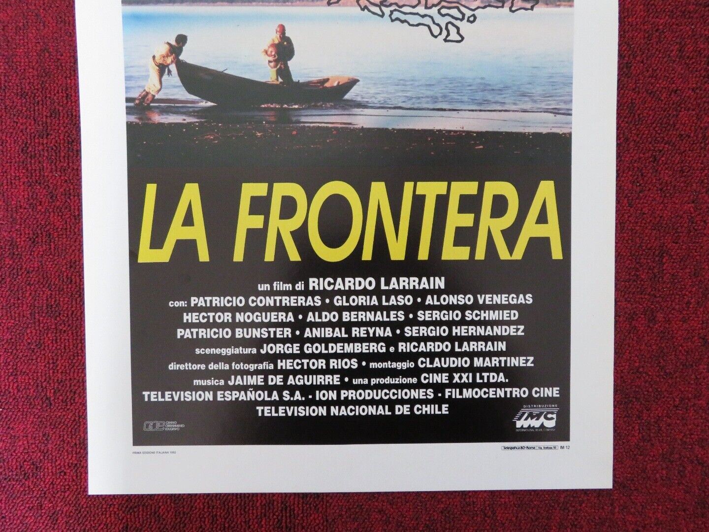 LA FRONTERA ITALIAN LOCANDINA (27.5"x13") POSTER PATRICIO CONTRERAS GLORIA LASO Movie posters