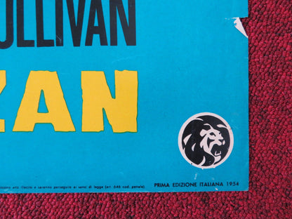 LA FUGA DI TARZAN / TARZAN ESCAPES - A ITALIAN FOTOBUSTA POSTER WEISSMULLE 1954 Rendezvous Cinema Movie posters