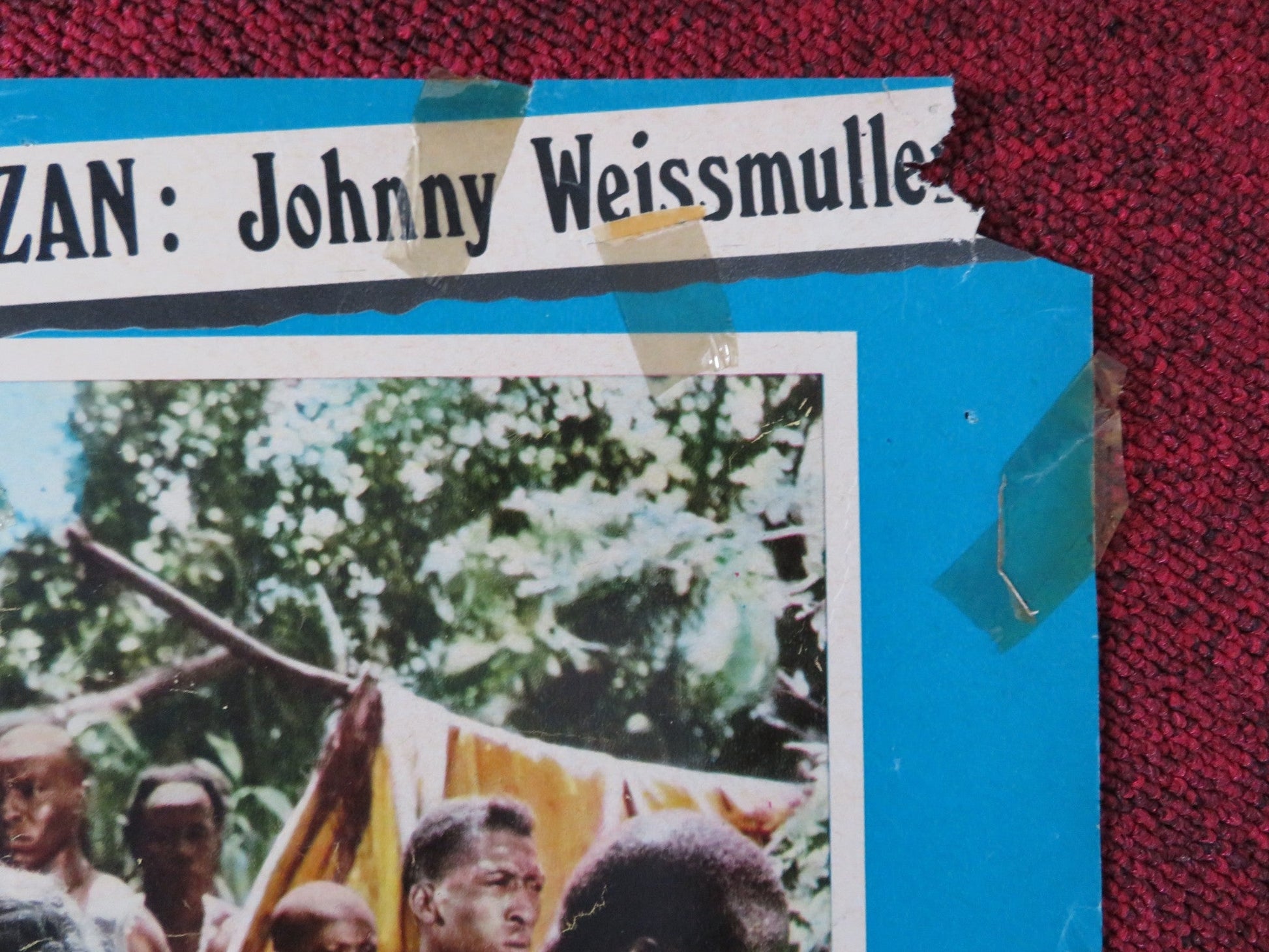 LA FUGA DI TARZAN / TARZAN ESCAPES - B ITALIAN FOTOBUSTA POSTER WEISSMULLE 1954 Rendezvous Cinema Movie posters