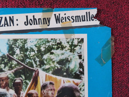 LA FUGA DI TARZAN / TARZAN ESCAPES - B ITALIAN FOTOBUSTA POSTER WEISSMULLE 1954 Rendezvous Cinema Movie posters