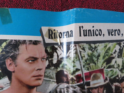LA FUGA DI TARZAN / TARZAN ESCAPES - B ITALIAN FOTOBUSTA POSTER WEISSMULLE 1954 Rendezvous Cinema Movie posters