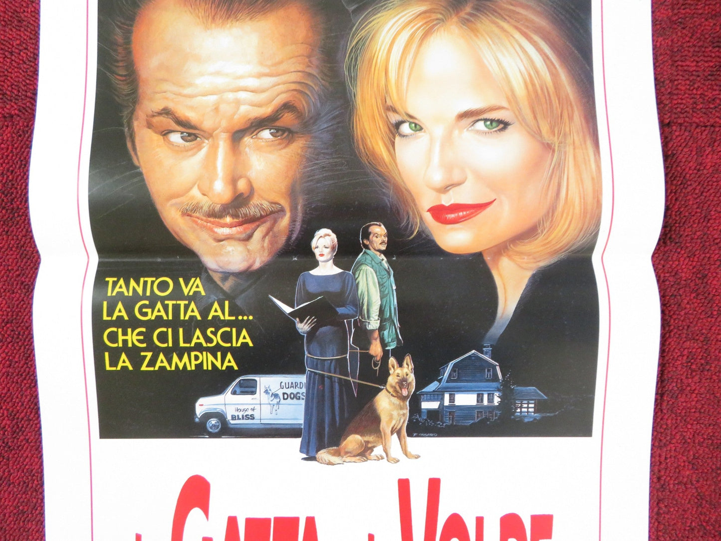 LA GATTA E LA VOLPE ITALIAN LOCANDINA POSTER JACK NICHOLSON ELLEN BARKIN 1992 Rendezvous Cinema Movie posters