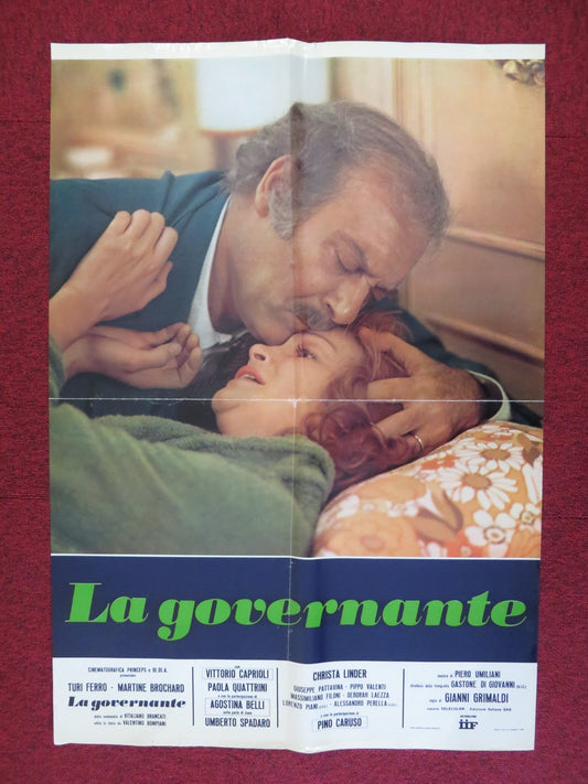 LA GOVERNANTE ITALIAN FOGLIO POSTER TURI FERRO MARTINE BROCHARD 1974 Rendezvous Cinema Movie posters