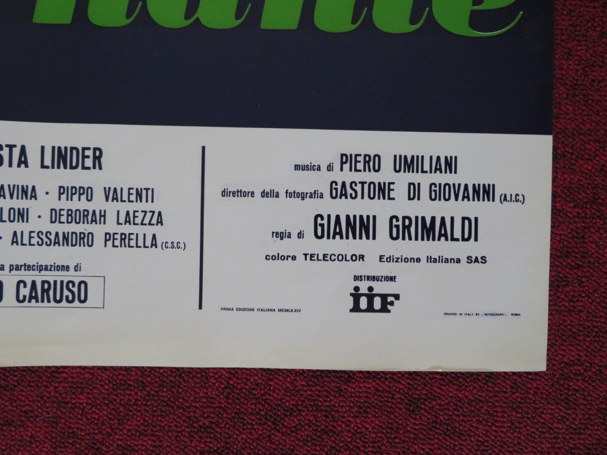 LA GOVERNANTE ITALIAN FOGLIO POSTER TURI FERRO MARTINE BROCHARD 1974 Rendezvous Cinema Movie posters