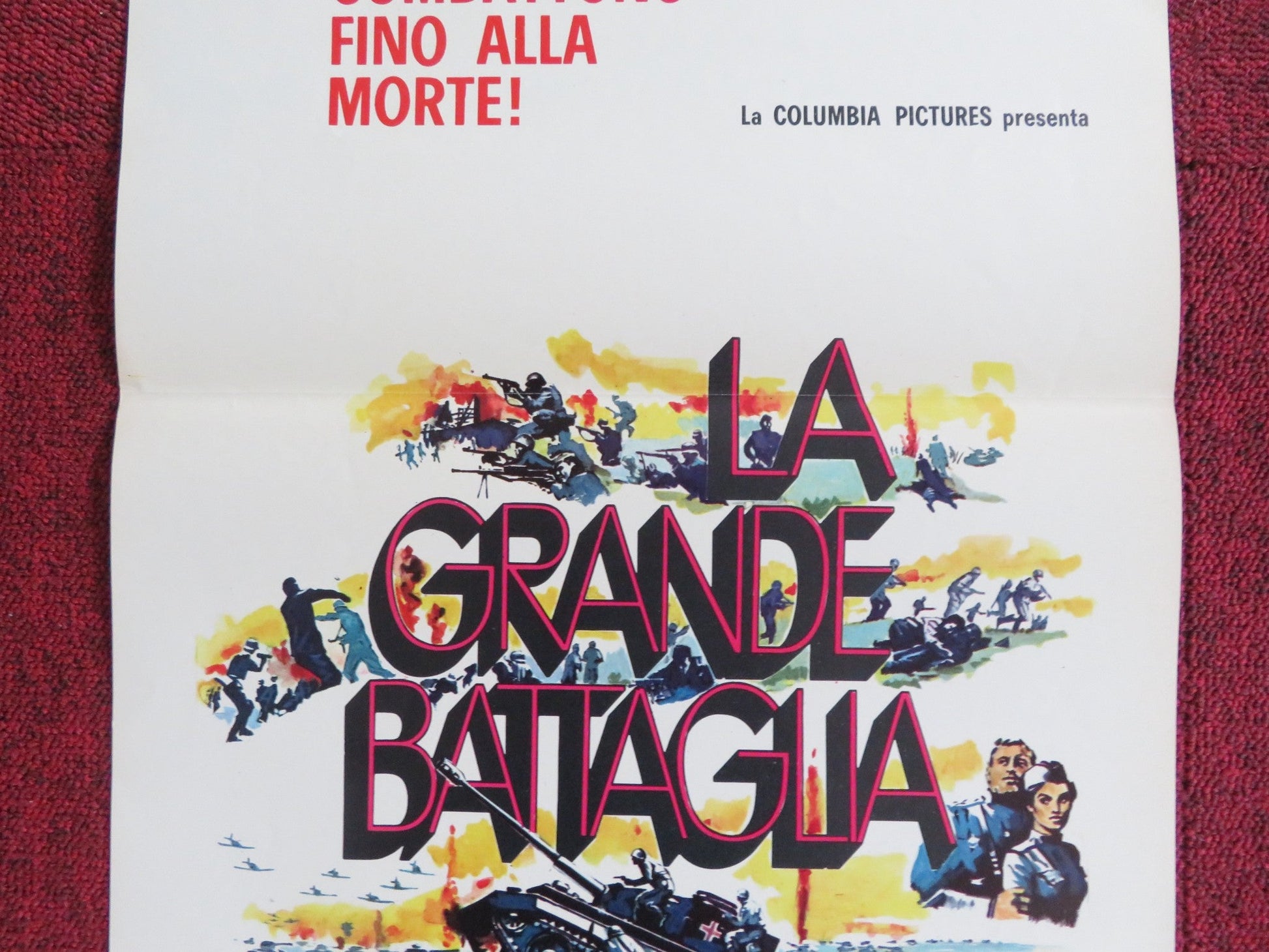 LA GRANDE BATTAGLIA ITALIAN LOCANDINA POSTER MIKHAIL NOZHKIN N. OLYALIN 1971 Rendezvous Cinema Movie posters