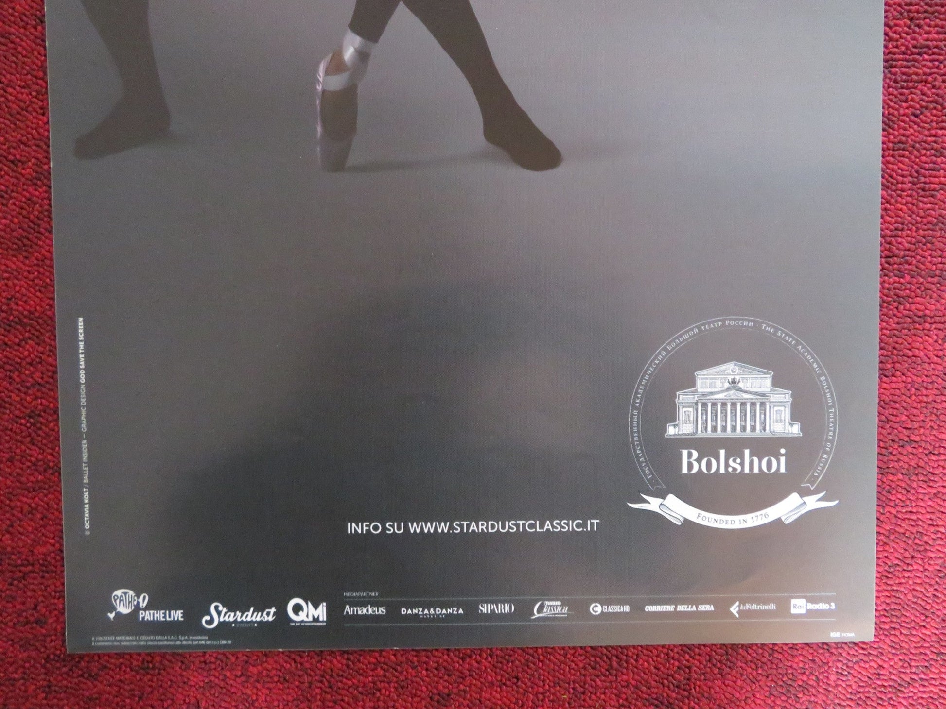 LA GRANDE DANZA AL CINEMA DAL PRESTIGIOSO BOLSHOI ITALIAN LOCANDINA POSTER 2018 Rendezvous Cinema Movie posters