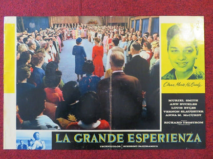 LA GRANDE ESPERIENZA / THE CROWNING EXPERIENCE - C ITALIAN FOTOBUSTA POSTER 1960 Movie posters