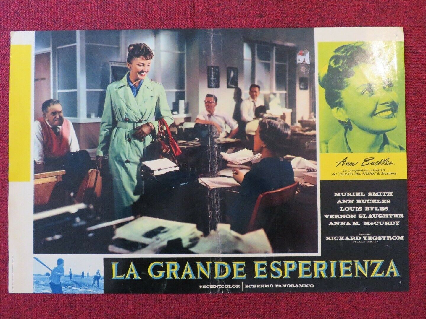 LA GRANDE ESPERIENZA / THE CROWNING EXPERIENCE - D ITALIAN FOTOBUSTA POSTER 1960 Movie posters