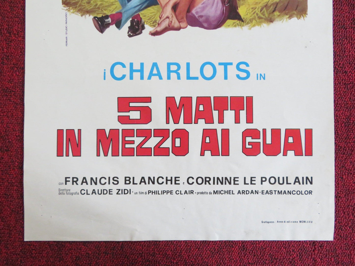 LA GRANDE JAVA ITALIAN LOCANDINA POSTER FRANCIS BLANCHE CORINNE LE POULAIN 1975 Rendezvous Cinema Movie posters