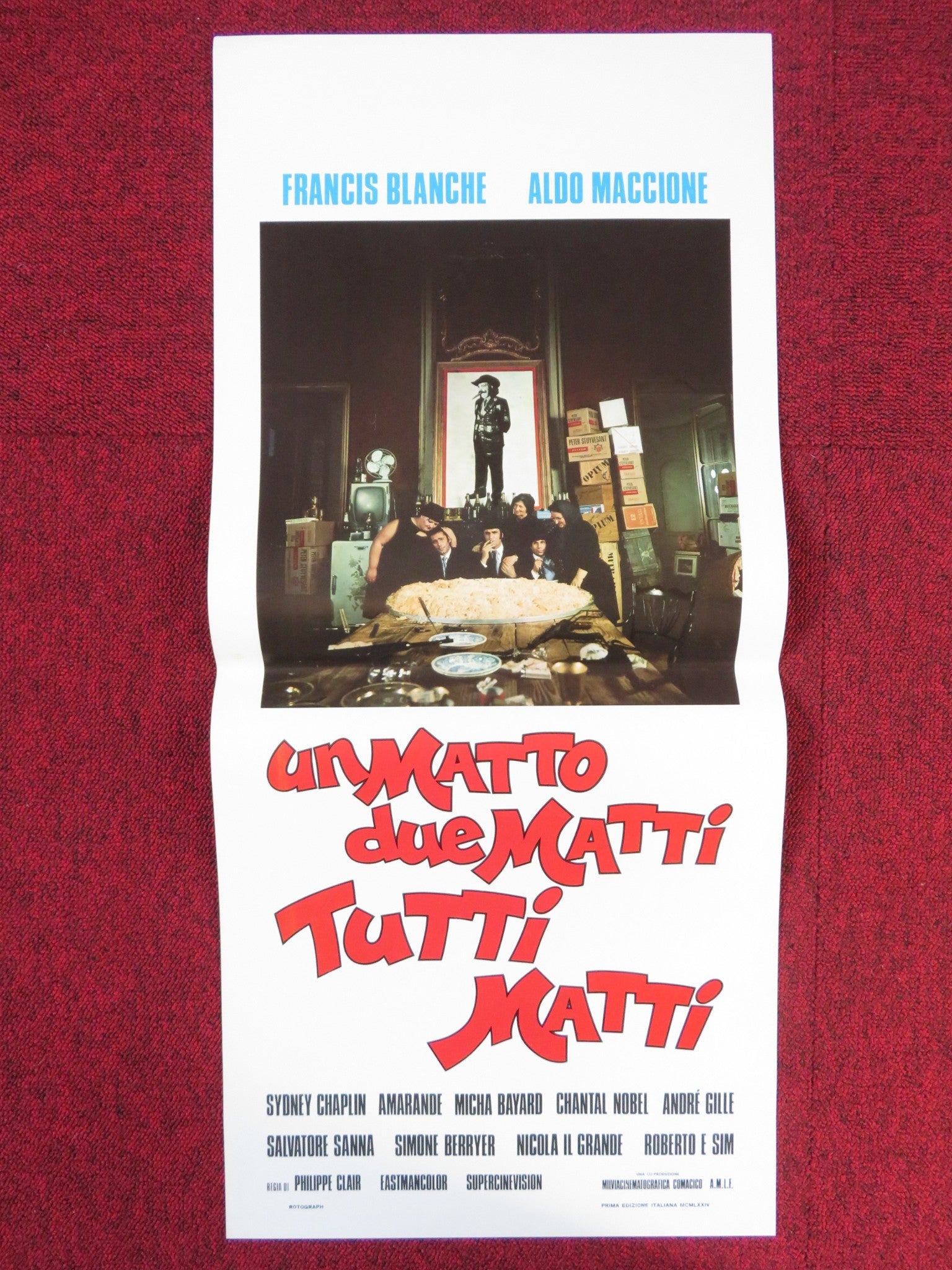 LA GRANDE MAFFIA ITALIAN LOCANDINA POSTER FRANCIS BLANCHE ALDO MACCIONE 1974 Rendezvous Cinema Movie posters