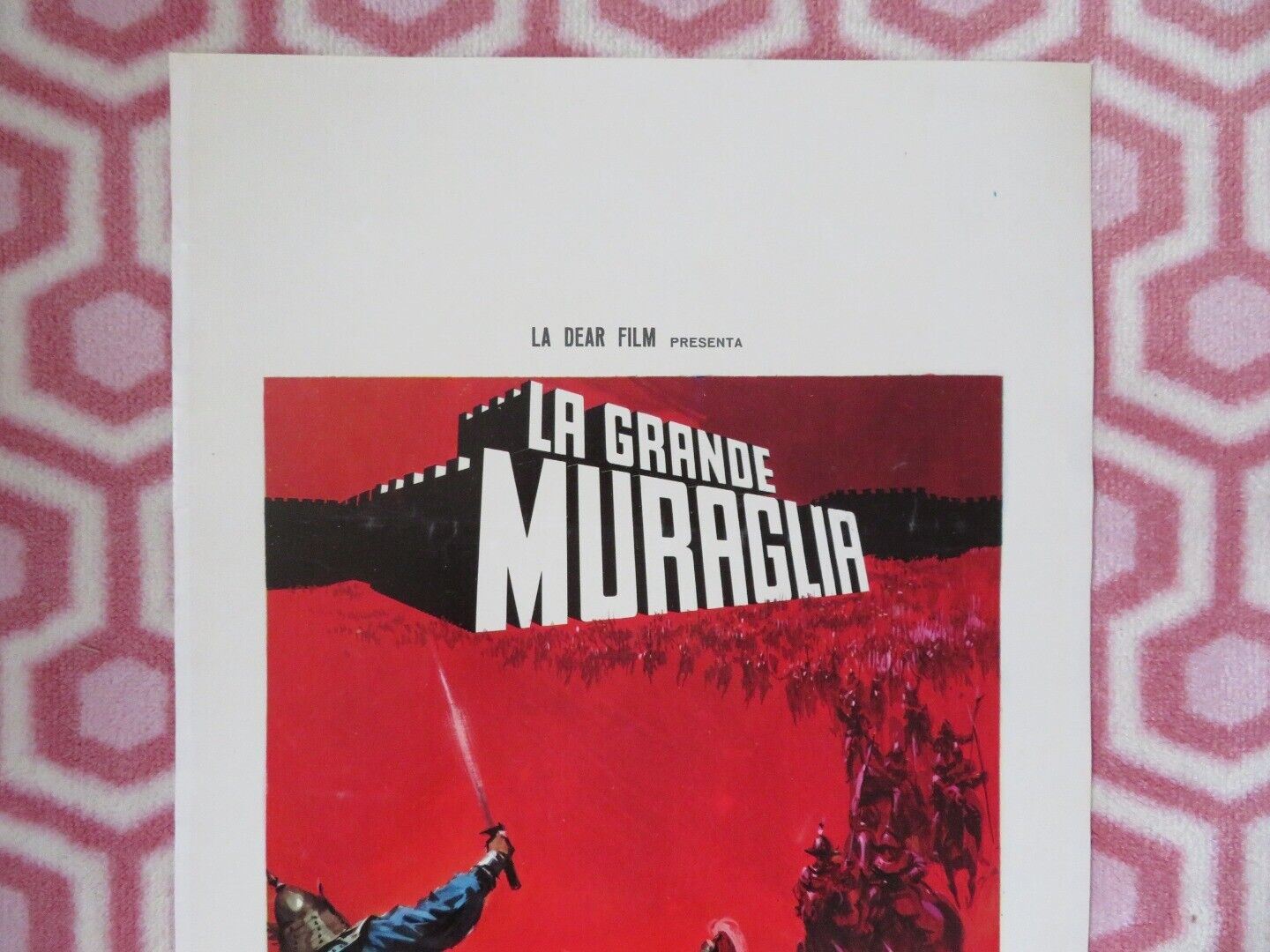LA GRANDE MURAGLIA /The Great Wall ITALIAN LOCANDINA (27.5"x 13") POSTER 1962 Movie posters