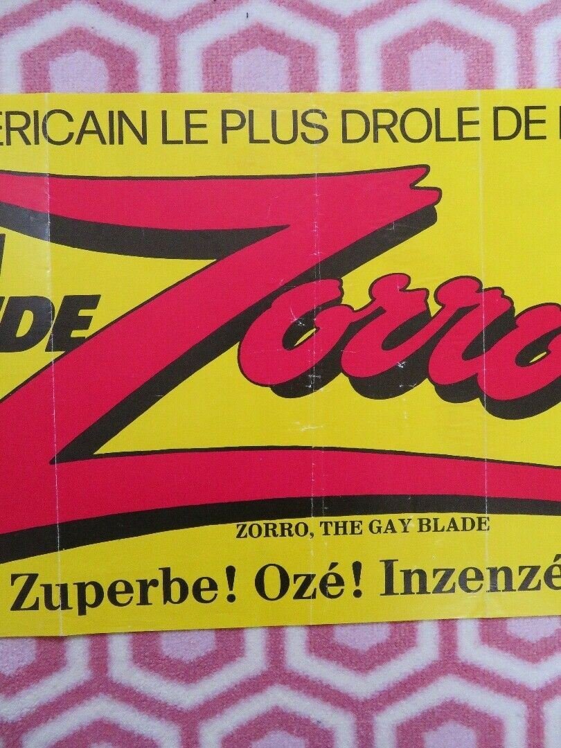 LA GRANDE ZORRO/ ZORRO, THE GAY BLADE BELGIUM (12"x 26") POSTER GEORGE HAMILTON Movie posters