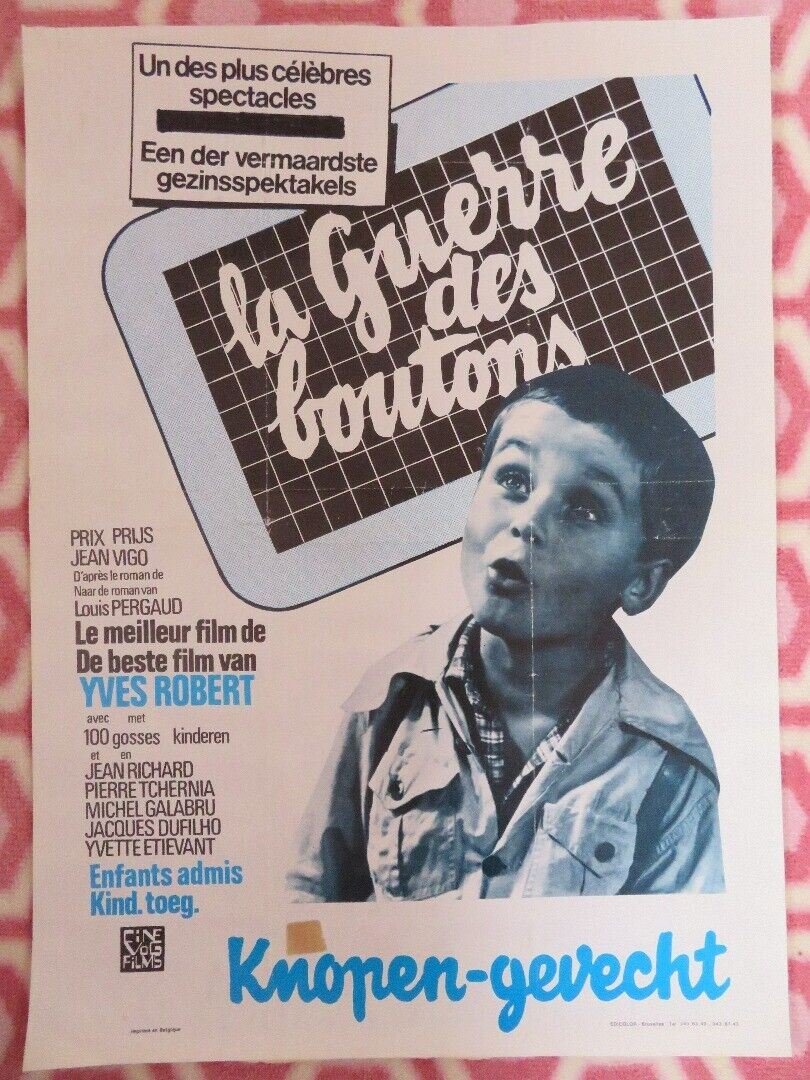 LA GUERRE DES BOUTONS/ WAR OF THE BUTTONS BELGIUM (19.5"x 14.5")POSTER 1962 Movie posters