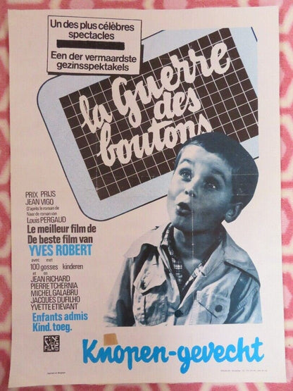 LA GUERRE DES BOUTONS/ WAR OF THE BUTTONS BELGIUM (19.5"x 14.5")POSTER 1962 Movie posters