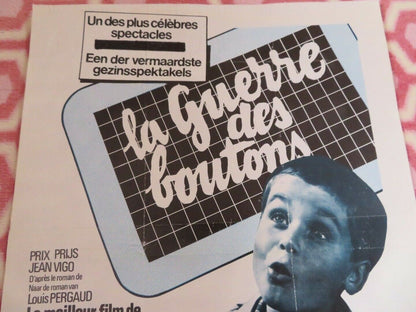 LA GUERRE DES BOUTONS/ WAR OF THE BUTTONS BELGIUM (19.5"x 14.5")POSTER 1962 Movie posters