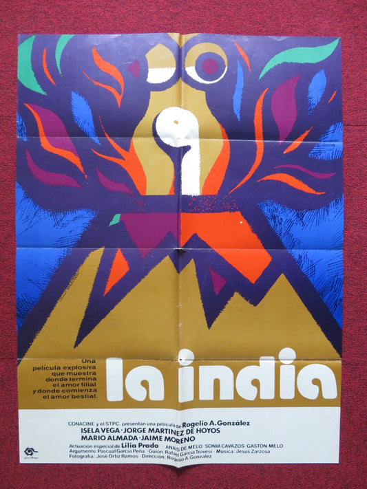 LA INDIA MEXICAN POSTER ISELA VEGA MARIO ALMADA 1976 Rendezvous Cinema Movie posters