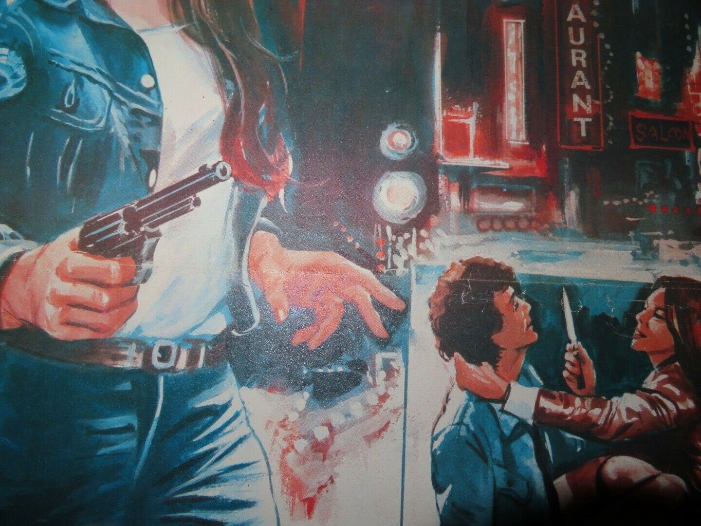 LA JUSTICIERE/ EAST END HUSTLE BELGIUM (21.5"x 14.5") POSTER Andrée Pelletier Movie posters