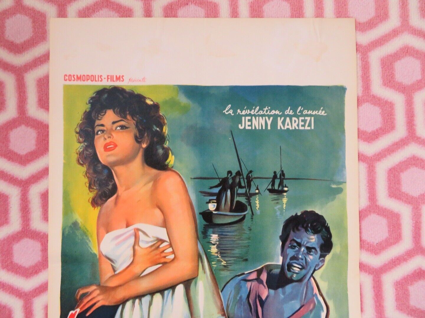 LA LAGUNE DU DESIR/ Lagoon of Desire BELGIUM (21.5"x 14") POSTER 1957 Movie posters