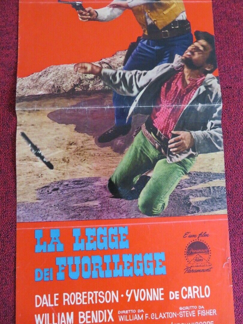 LA LEGGE DEI FUORILEGGE ITALIAN LOCANDINA (27"x12") POSTER 1970 Movie posters