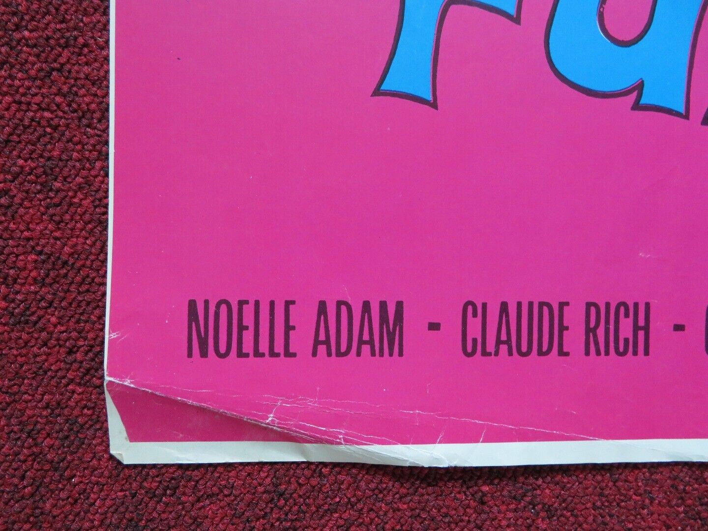 LA LEGGE DEL PIU FURBO ITALIAN FOGLIO ROLLED POSTER LOUIS DE FUNES NOELLE ADAM Movie posters