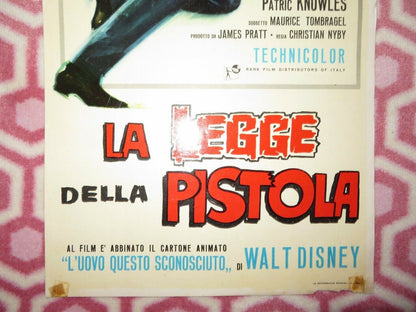 LA LEGGE DELLA PISTOLA ITALIAN LOCANDINA (27.5"x13") POSTER DISNEY 1964 Movie posters