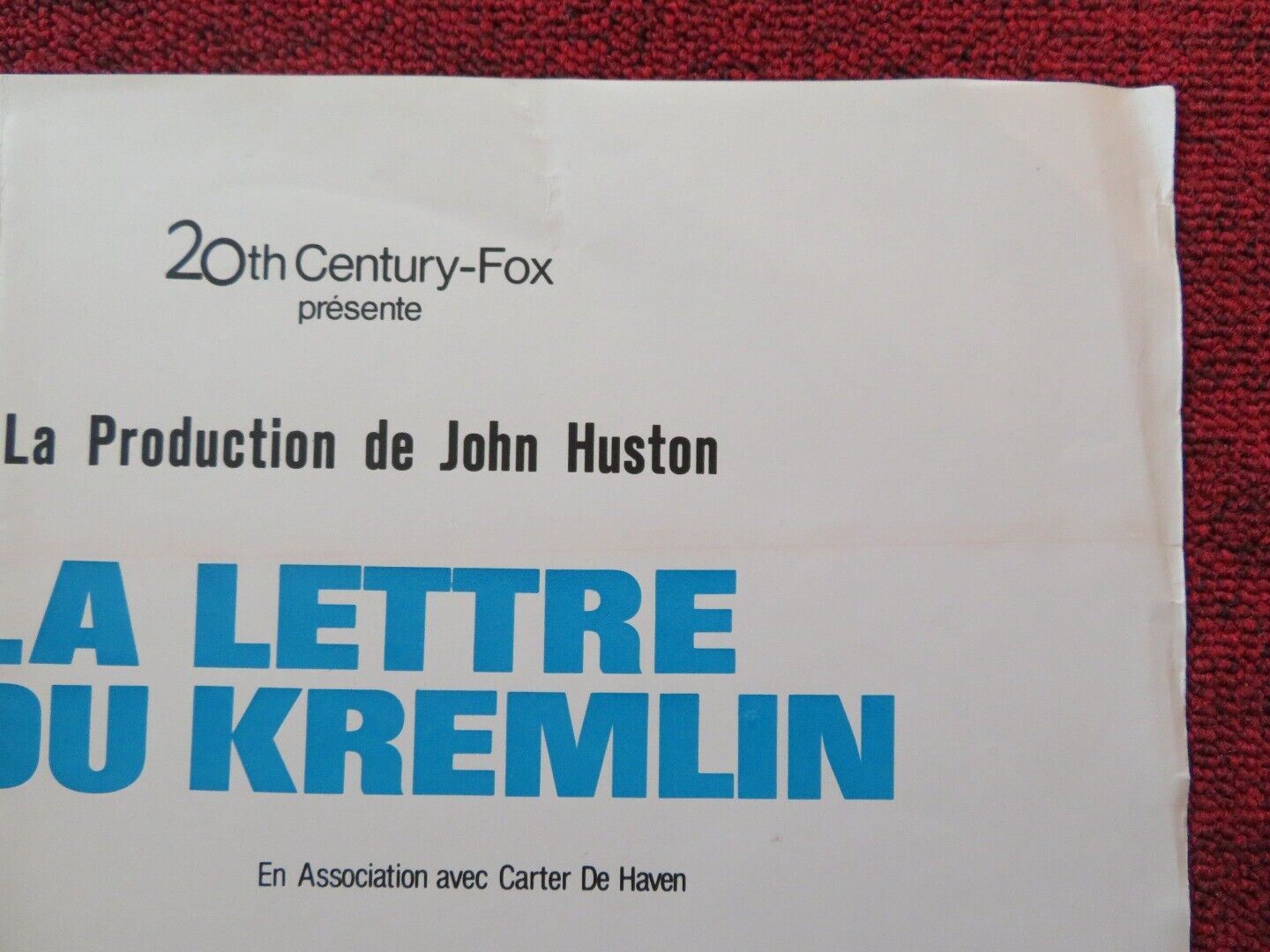 LA LETTRE DU KREMLIN/ The Kremlin Letter FRENCH (17.5" x 22") POSTER 1970 Movie posters