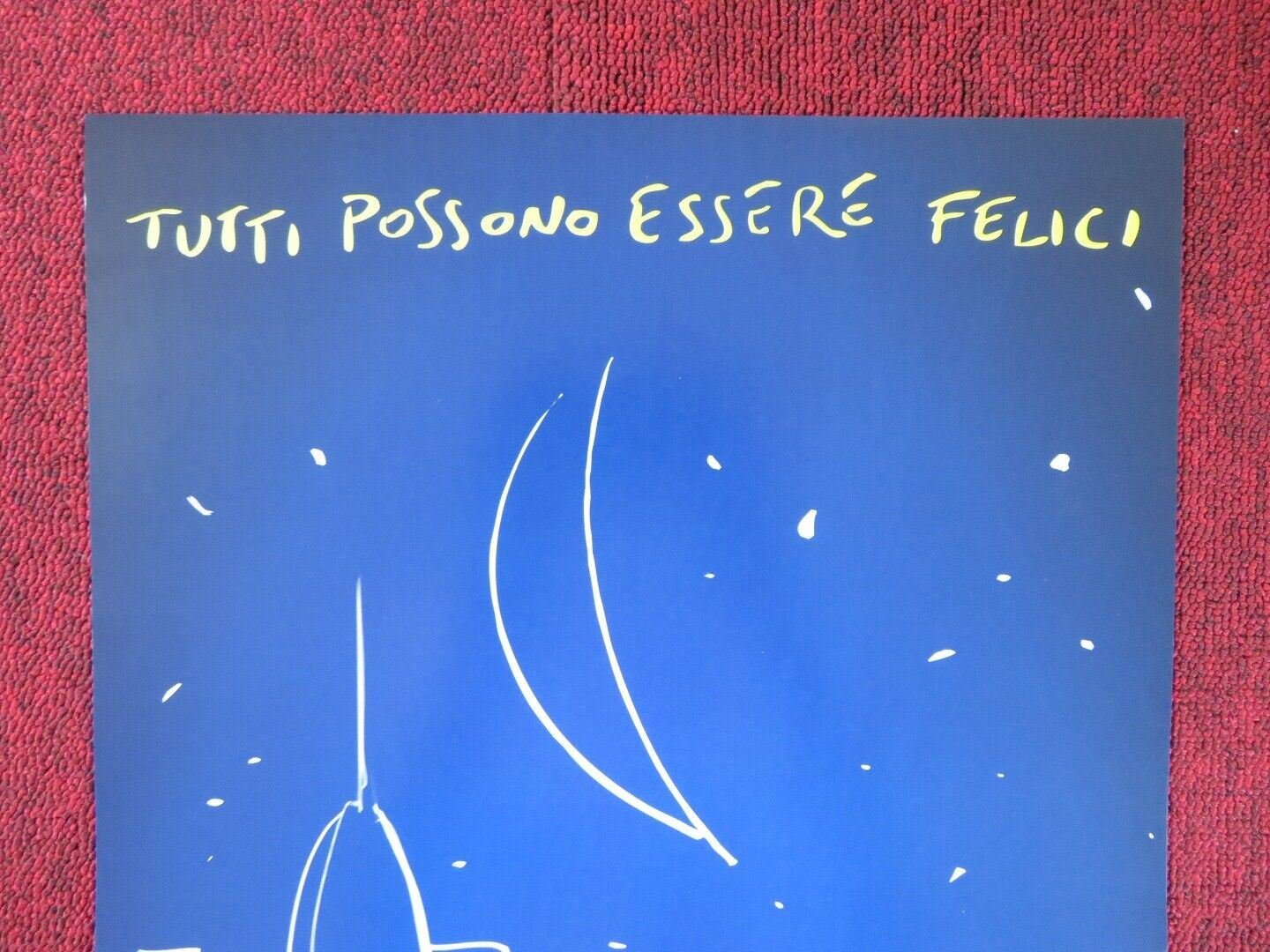 LA LUNA SU TORINO ITALIAN LOCANDINA (27"x13") POSTER WALTER LEONARDI 2013 Rendezvous Cinema Movie posters