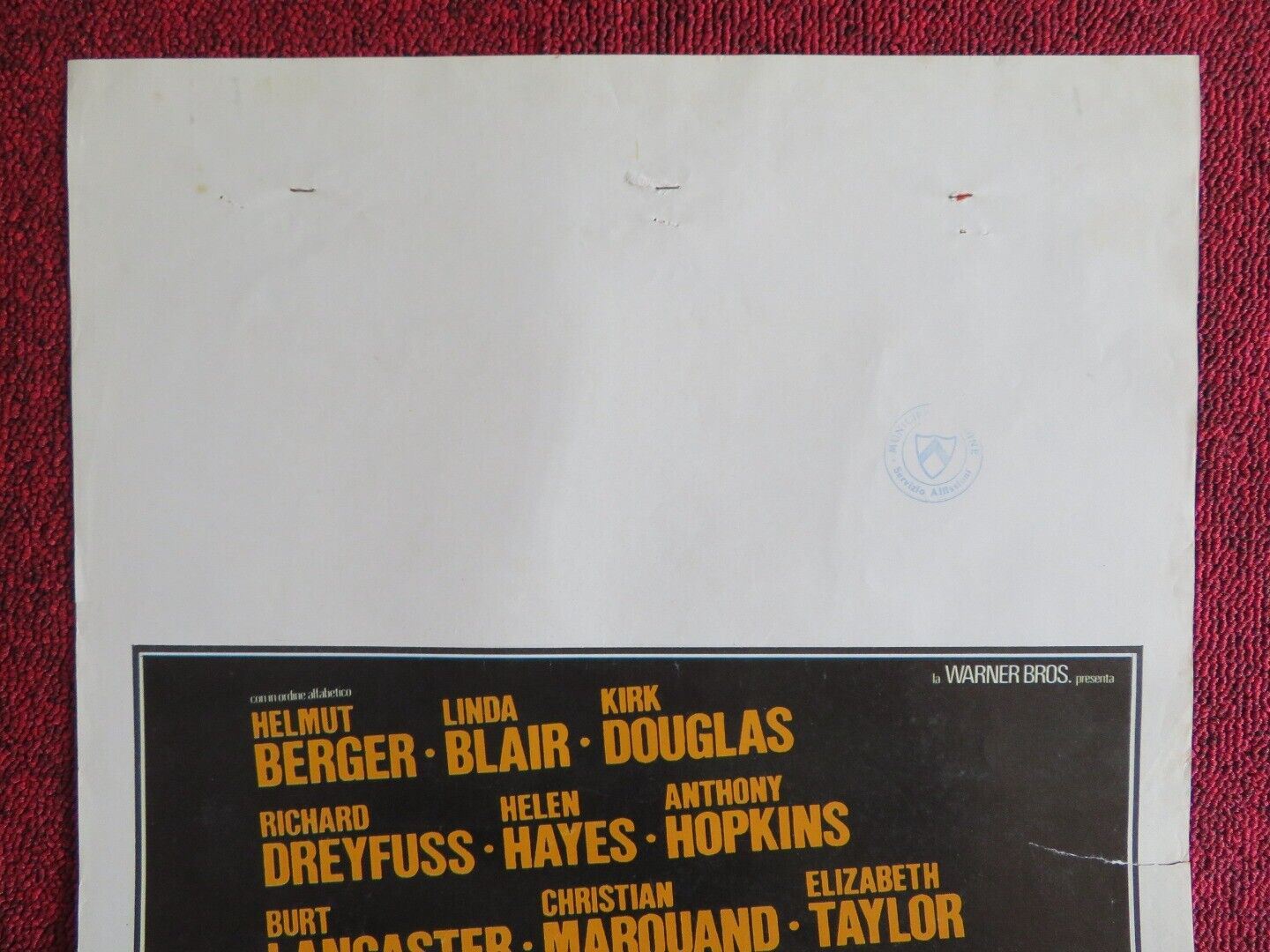 LA LUNGA NOTTE DI ENTEBBE ITALIAN LOCANDINA(27.5"x13") POSTER 1976 Movie posters