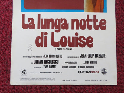 LA LUNGA NOTTE DI LOUISE ITALIAN LOCANDINA POSTER JEANNE MOREAU DE BROCA 1972 Rendezvous Cinema Movie posters