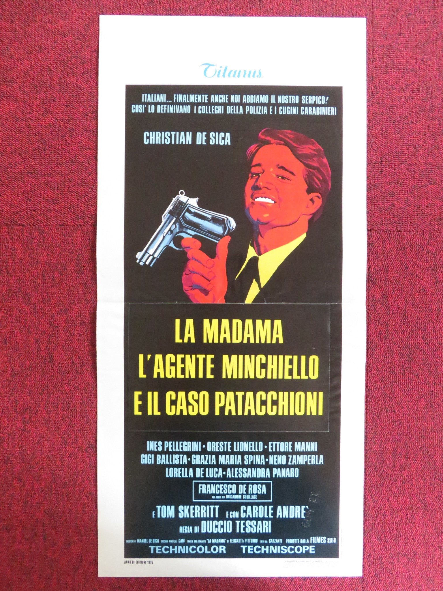 LA MADAMA ITALIAN LOCANDINA POSTER CHRISTIAN DE SICA INES PELLEGRINI 1976 Rendezvous Cinema Movie posters