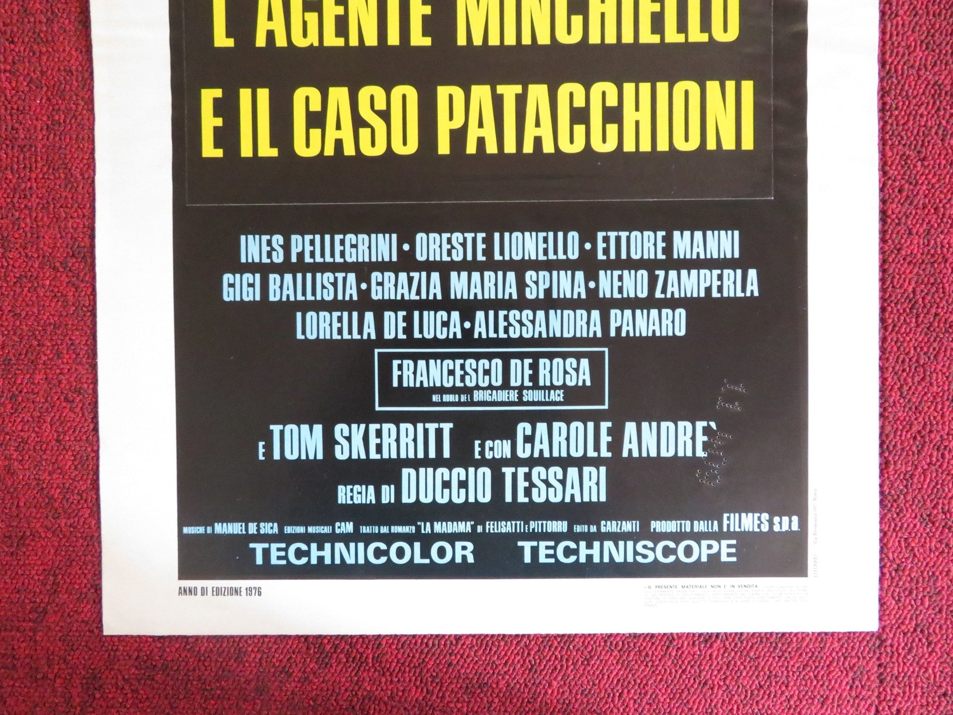 LA MADAMA ITALIAN LOCANDINA POSTER CHRISTIAN DE SICA INES PELLEGRINI 1976 Rendezvous Cinema Movie posters