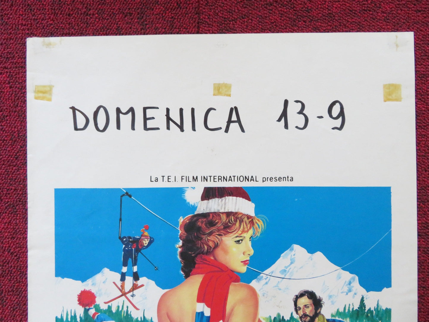 LA MAESTRA DI SCI ITALIAN LOCANDINA POSTER CARMEN RUSSO ANDY LUOTTO 1981 Rendezvous Cinema Movie posters