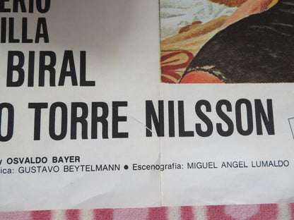 LA MAFFIA ARGENTINIAN (42"x 29") POSTER ALFREDO ALCON JOSE SLAVIN 1972 Movie posters