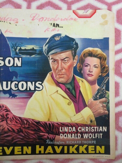 LA MAISON DES SEPT FAUCONS / THE HOUSE OF THE SEVEN HAWKS BELGIUM POSTER Movie posters