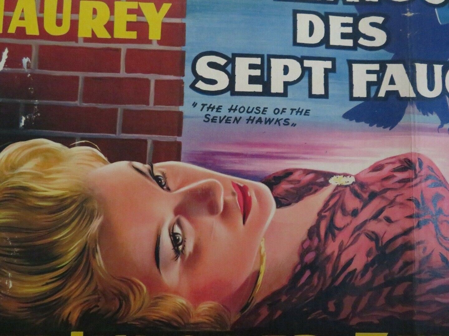 LA MAISON DES SEPT FAUCONS / THE HOUSE OF THE SEVEN HAWKS BELGIUM POSTER Movie posters