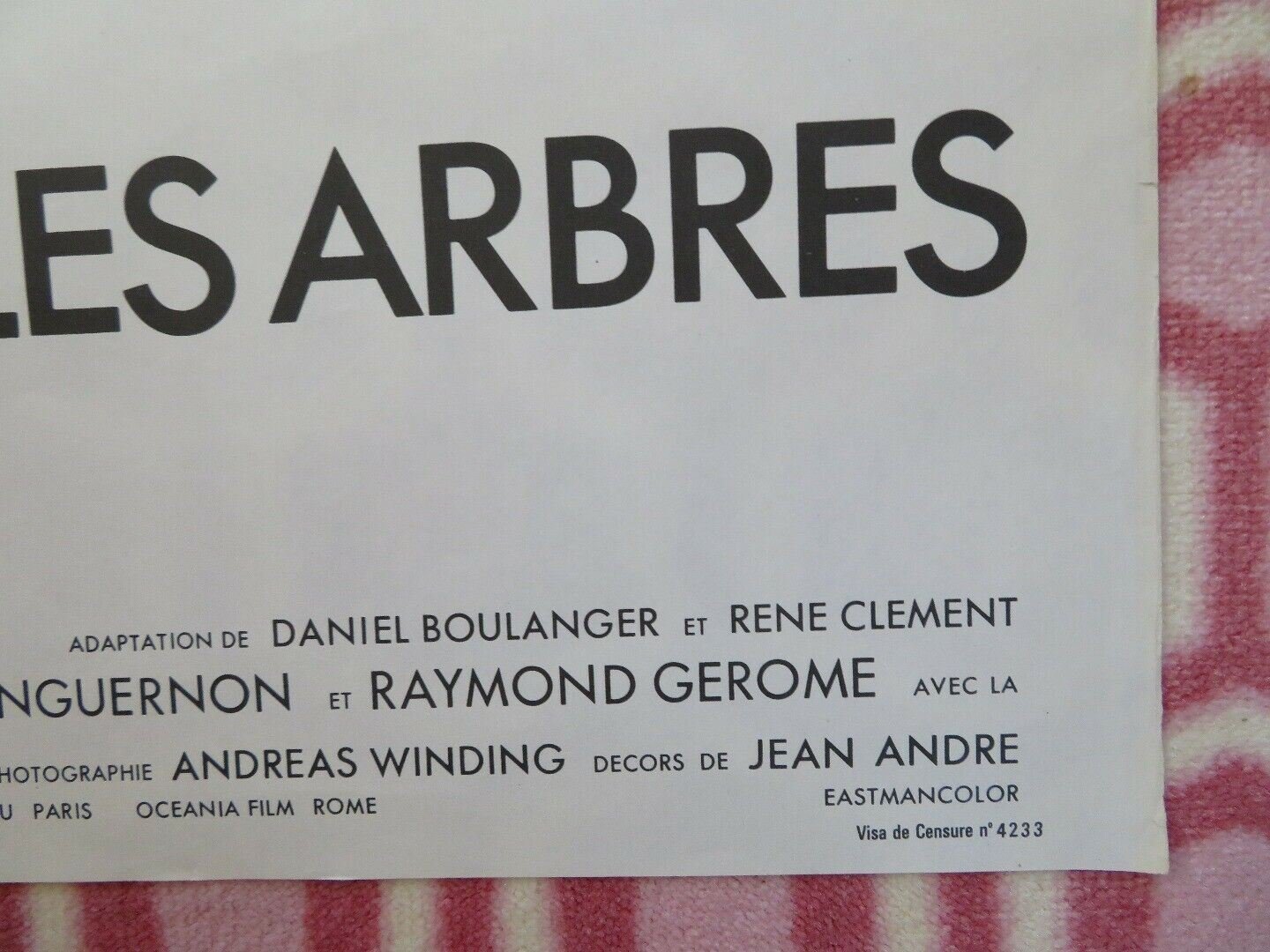 LA MAISON SOUS LES ARBRES / THE DEADLY TRAP FRENCH MOYENNE POSTER 1971 Movie posters