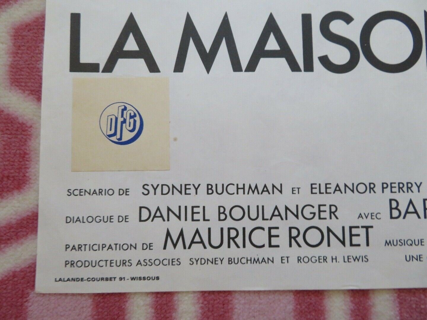 LA MAISON SOUS LES ARBRES / THE DEADLY TRAP FRENCH MOYENNE POSTER 1971 Movie posters