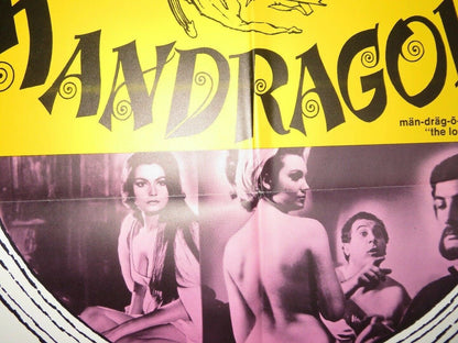 LA MANDRAGOLA US ONE SHEET POSTER ROSANNA SCHIAFFINO 1966 Movie posters