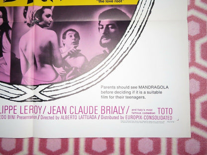 LA MANDRAGOLA US ONE SHEET POSTER ROSANNA SCHIAFFINO 1966 Movie posters