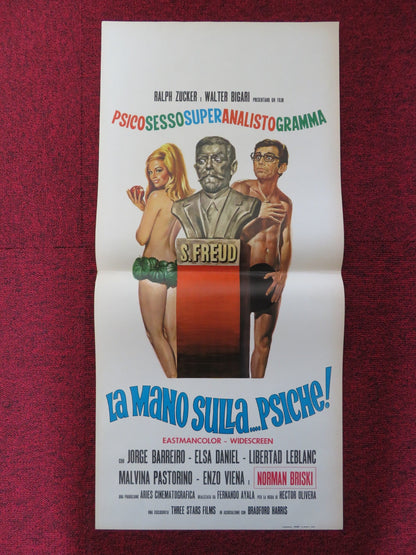 LA MANO SULLA...PSICHE! ITALIAN LOCANDINA POSTER JORGE BARREIRO ELSA DANIEL 1968 Rendezvous Cinema Movie posters
