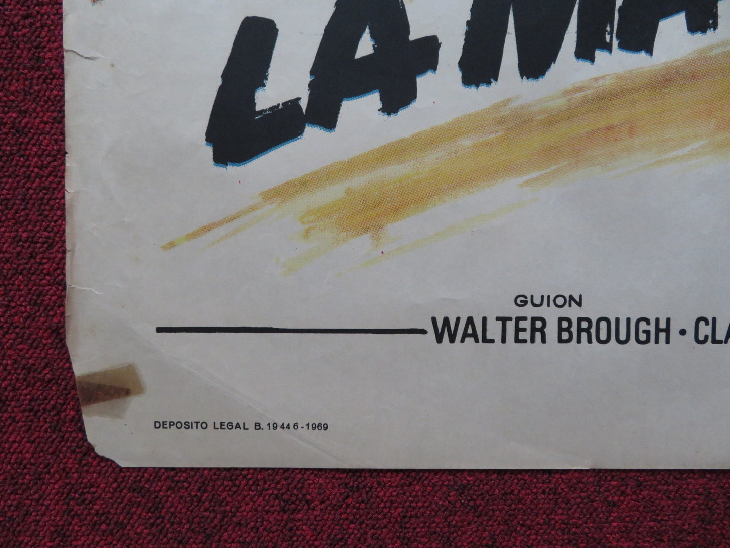 LA MARCA DE CAIN SPANISH POSTER VINCE EDWARDS JACK PALANCE 1969 Rendezvous Cinema Movie posters