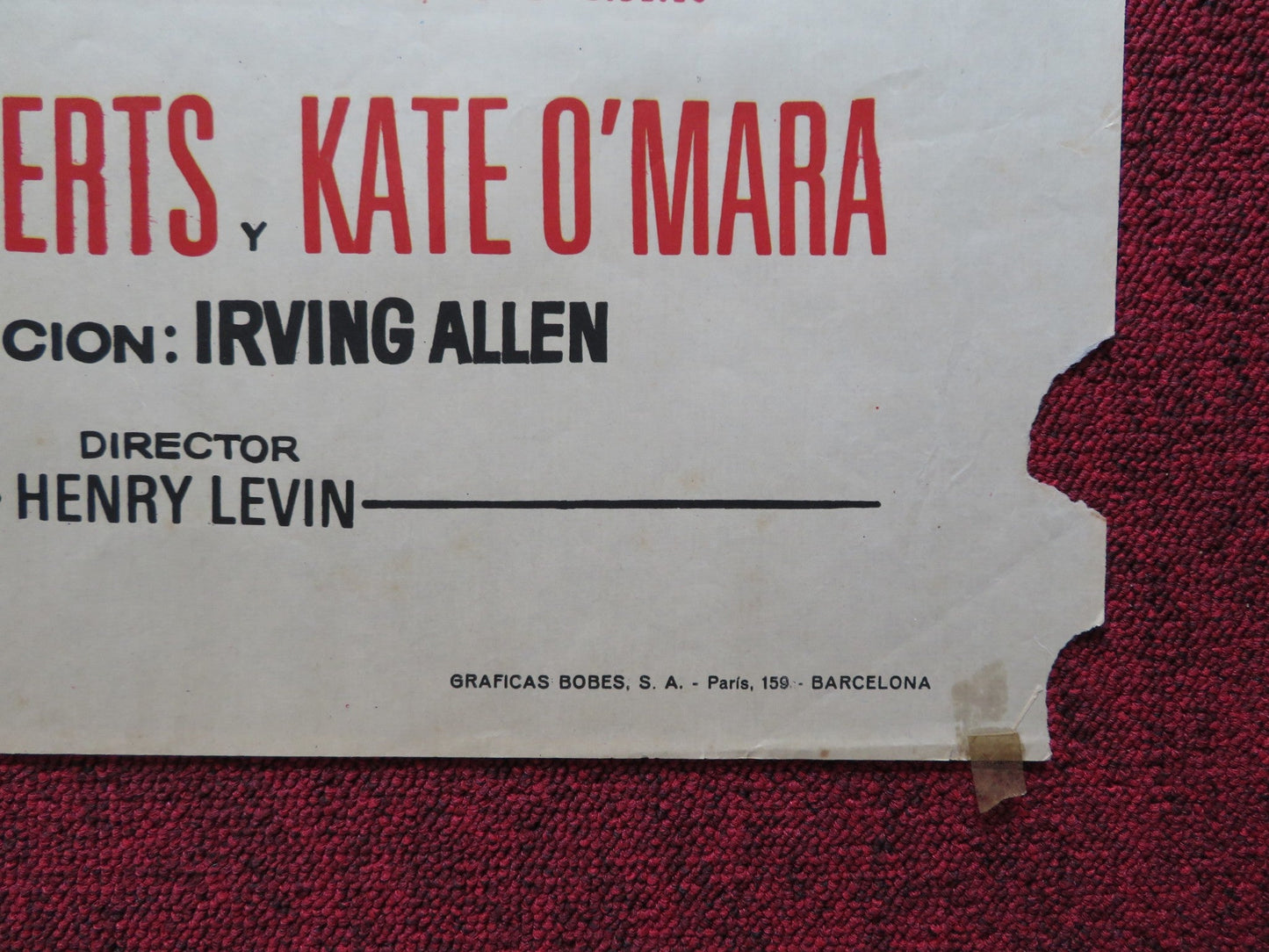 LA MARCA DE CAIN SPANISH POSTER VINCE EDWARDS JACK PALANCE 1969 Rendezvous Cinema Movie posters