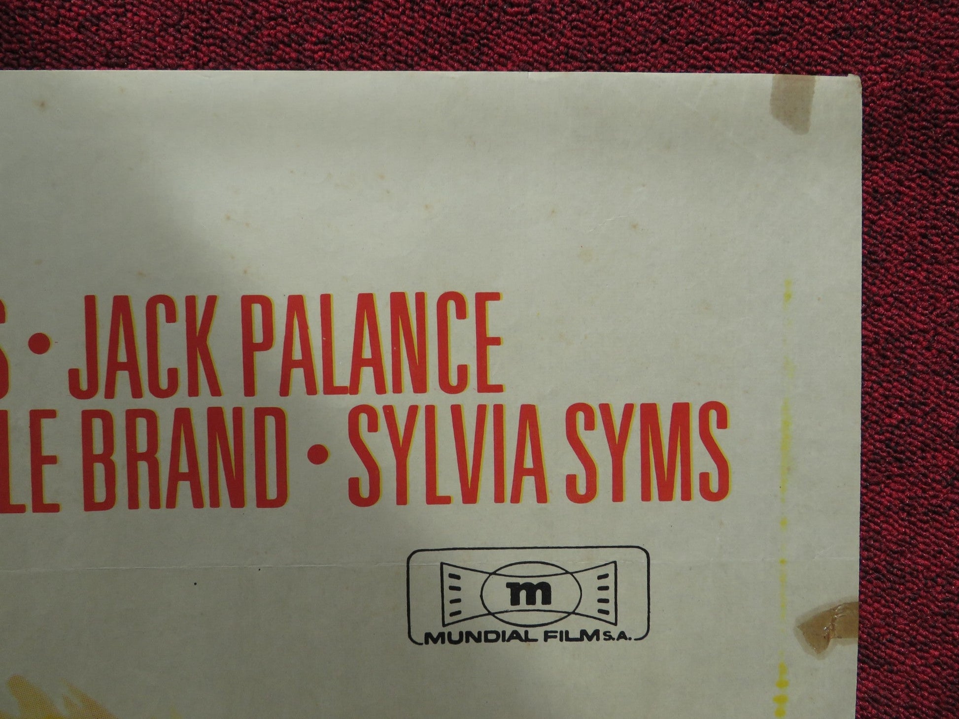 LA MARCA DE CAIN SPANISH POSTER VINCE EDWARDS JACK PALANCE 1969 Rendezvous Cinema Movie posters