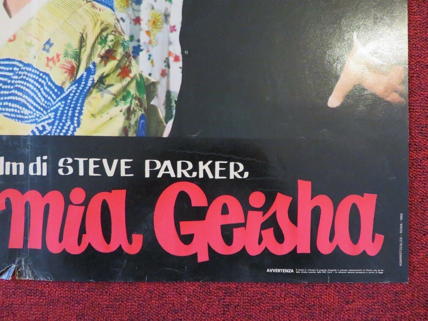 LA MIA GEISHA / MY GEISHA ITALIAN FOTOBUSTA POSTER SHIRLEY MACLAINE YVES MONTAND Movie posters