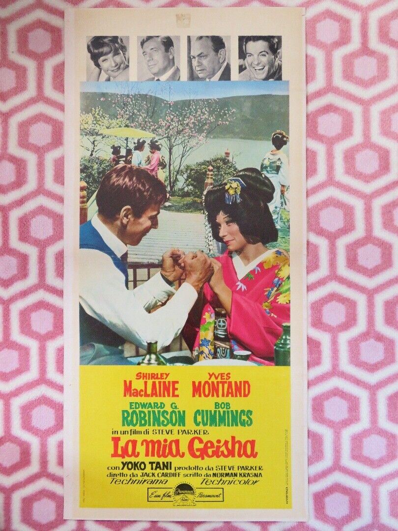 LA MIA GEISHA / My Geisha ITALIAN LOCANDINA (27.5"x 13") POSTER SHIRLEY MACLAINE Movie posters