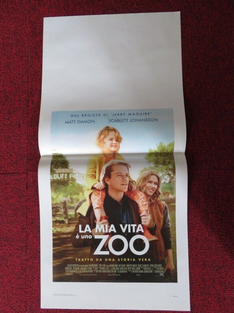 LA MIA VITA E UNO ZOO / WE BOUGHT A ZOO ITALIAN LOCANDINA (27.5"x13") POSTER '11 Movie posters